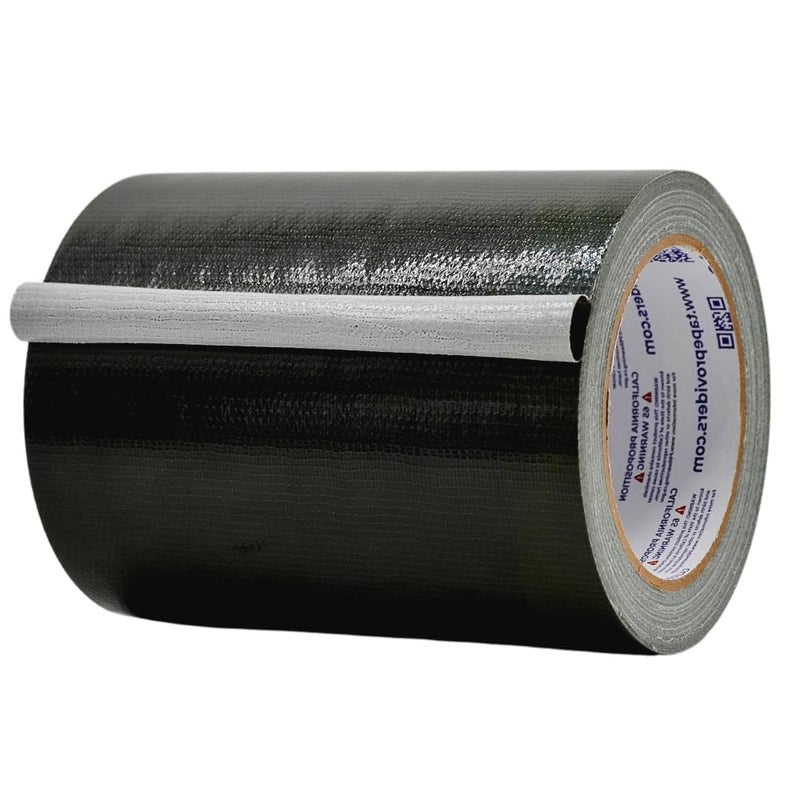 MAT Tape MAT Duct Tape Black Industrial Grade, 6 inch x 60 ft. Waterproof, UV Resistant for Crafts, Home Improvement, Repairs, & Projects - Image 1